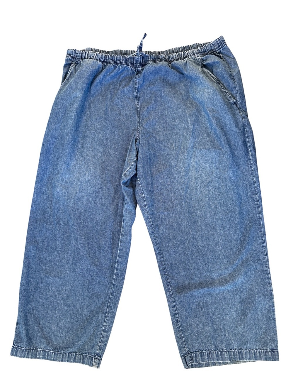 Woman Within Blue Cropped Ankle Jeans